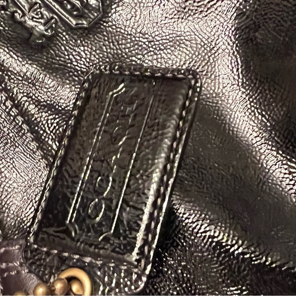Coach ho873-12362 black patent Leather Bleeker bag EUC - Picture 6 of 10